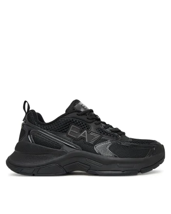 Adidasi unisex,  Emporio Armani, piele ecologica, negru,