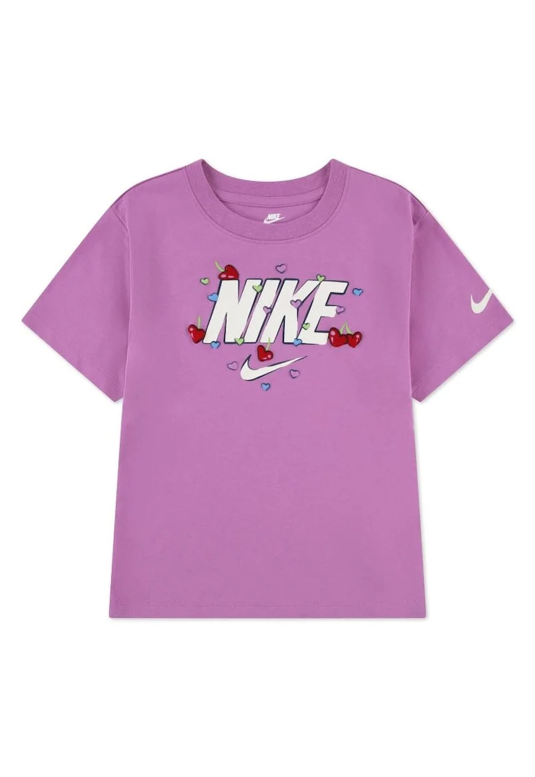 Tricou  pentru Fete, nkg cherry nike boxy tee, 36N665-P64, Mov, Mov