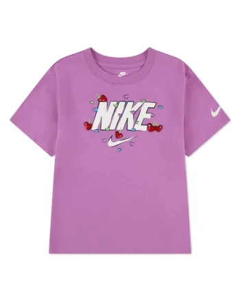Tricou  pentru Fete, nkg cherry nike boxy tee, 36N665-P64, Mov, Mov