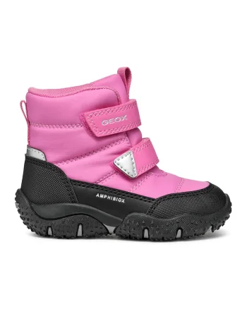 Ghete impermeabile cu inchidere velcro Baltic, Negru/Alb optic/Roz