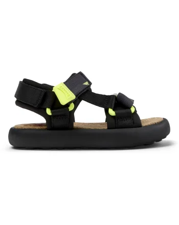 Sandale uni cu velcro, Negru