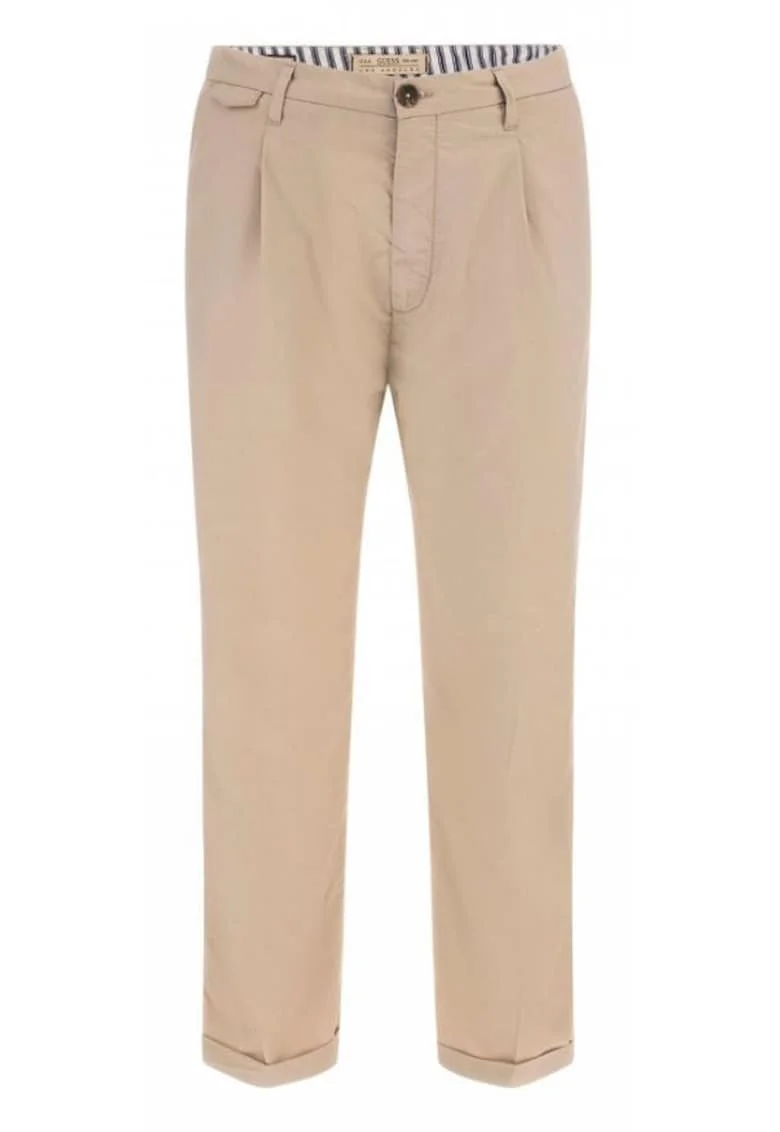 Pantaloni barbati M5GB24WH4I1 G1CA,  Poliester/Lyocell, Bej