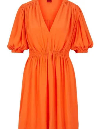 Rochie cu maneci bufante