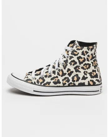 Pantofi sport cu model animal print All Star, Negru/Bej deschis