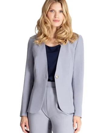 Jachetă formală de damă Pelydd M678 gri, Gri