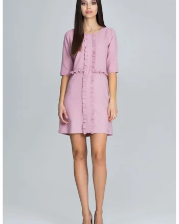 Rochie de zi model 116233, Roz