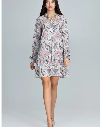 Rochie,  florala, multicolor, poliester