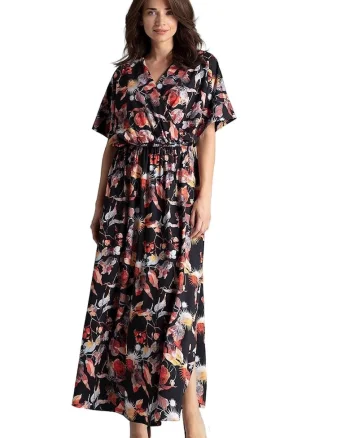 Rochie de zi,  Poliester/Elastan, Negru