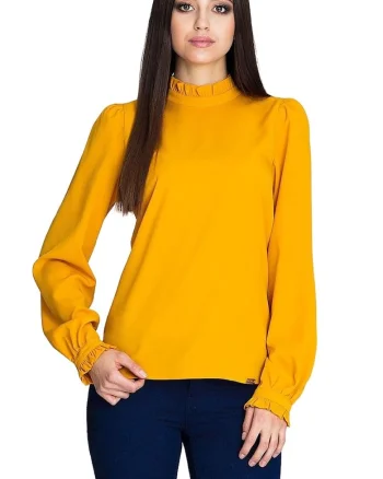 Bluza dama 5902,  Poliester, Galben
