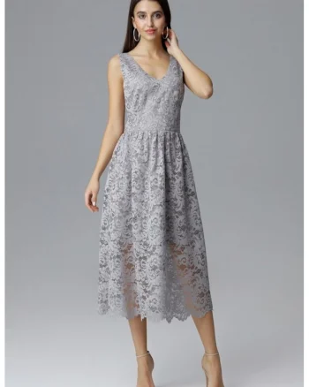 Rochie de dama model 126206, Gri