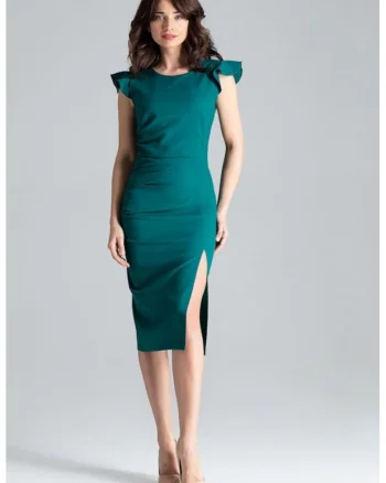 Rochie de zi model 130946, Verde