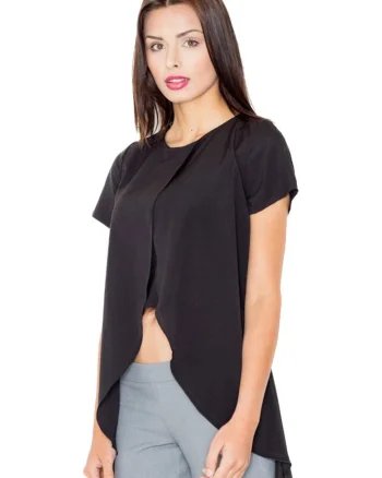 Bluza dama Guena M465 neagra, Negru