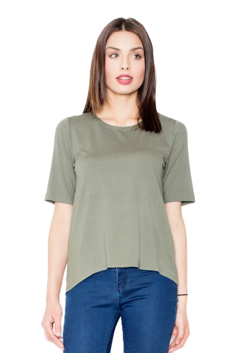 Tricou cu mânecă scurtă pentru femei  Ygrailde M436 Olive, Verde