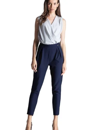 Pantaloni dama,  Bleumarin, Poliester