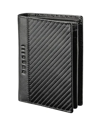 Portofel  Comet, piele neagra, multiple compartimente, protectie RFID