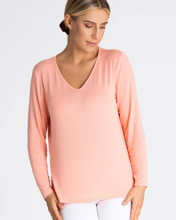 Bluza dama,  Viscoza/Elastan, Maneca lunga, Roz
