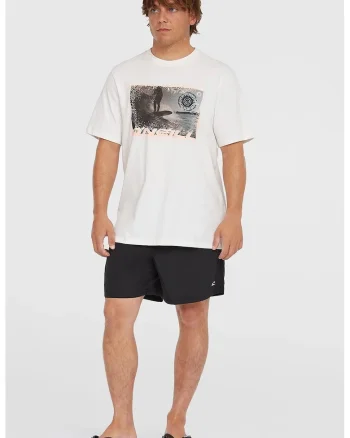 Pantaloni scurti de baie cu snur Vert, Negru