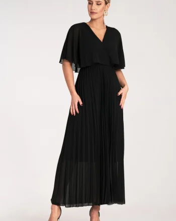 Rochie  neagra, eleganta, poliester,