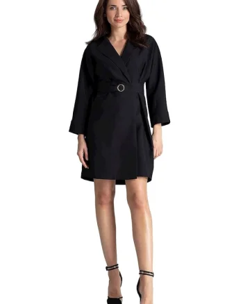 Rochie de zi,  Poliester, Negru,