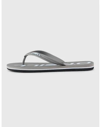 Papuci flip-flop cu logo, Gri deschis