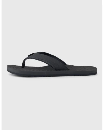 Papuci flip-flop cu logo, Negru stins