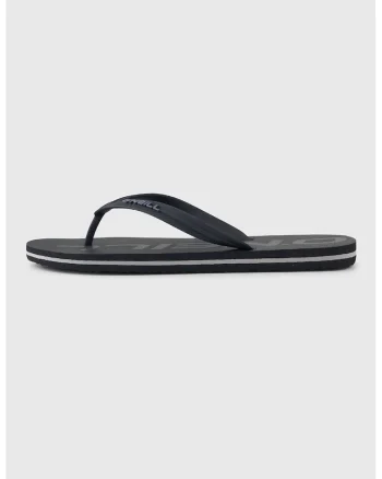 Papuci flip-flop cu logo, Negru/Gri