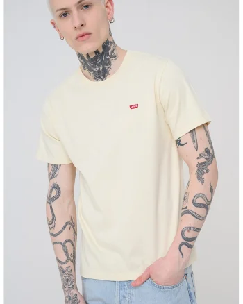 Tricou de bumbac Original Housemark, Bej deschis