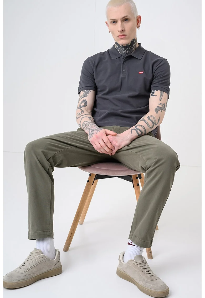 Tricou polo din bumbac Housemark, Gri antracit