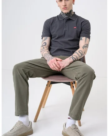 Tricou polo din bumbac Housemark, Gri antracit