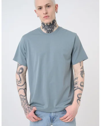 Tricou din bumbac Essential, Albastru prafuit