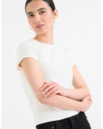 Tricou slim-fit Dry Goods, Alb