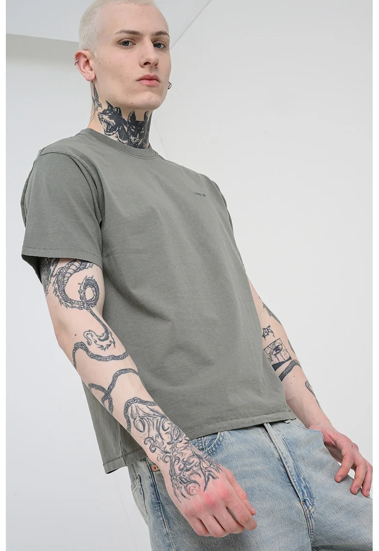 Tricou lejer din bumbac Red Tab™, Kaki/Kaki inchis