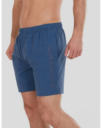 Pantaloni scurti de baie cu imprimeu logo Bono, Portocaliu/Kaki