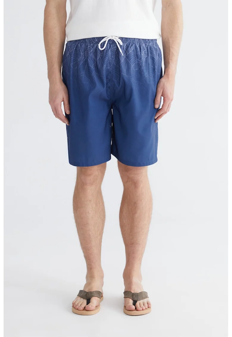 Pantaloni scurti de baie cu snur de ajustare, Albastru indigo