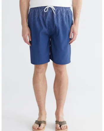 Pantaloni scurti de baie cu snur de ajustare, Albastru indigo