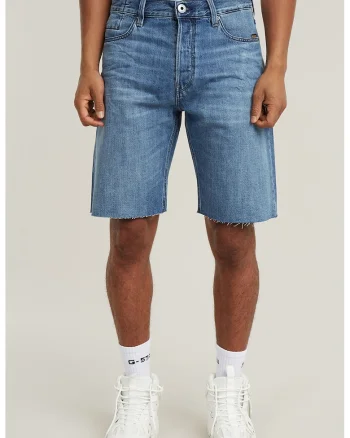 Blugi scurti de denim Dakota, Albastru melange