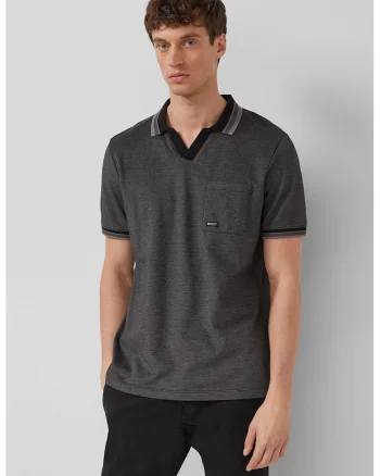 Tricou polo cu buzunar pe piept