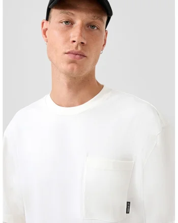 Tricou uni cu decolteu la baza gatului