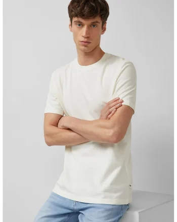 Tricou texturat de bumbac