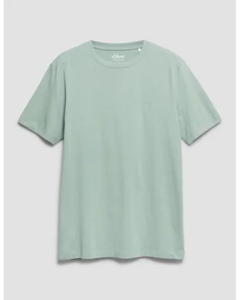 Tricou de bumbac cu logo discret