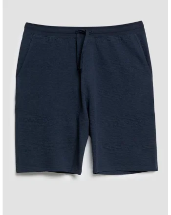 Pantaloni scurti texturati cu snur de ajustare in talie