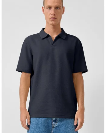 Tricou polo striat