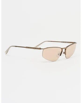 Ochelari de soare ovali cu rama metalica, Bronz
