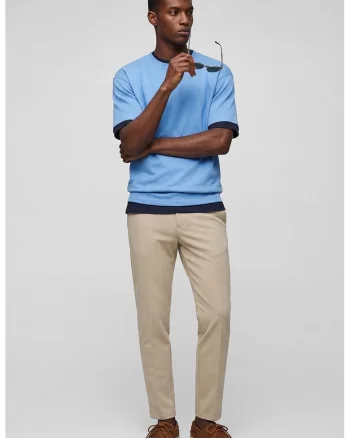 Tricou uni de bumbac, Albastru royal