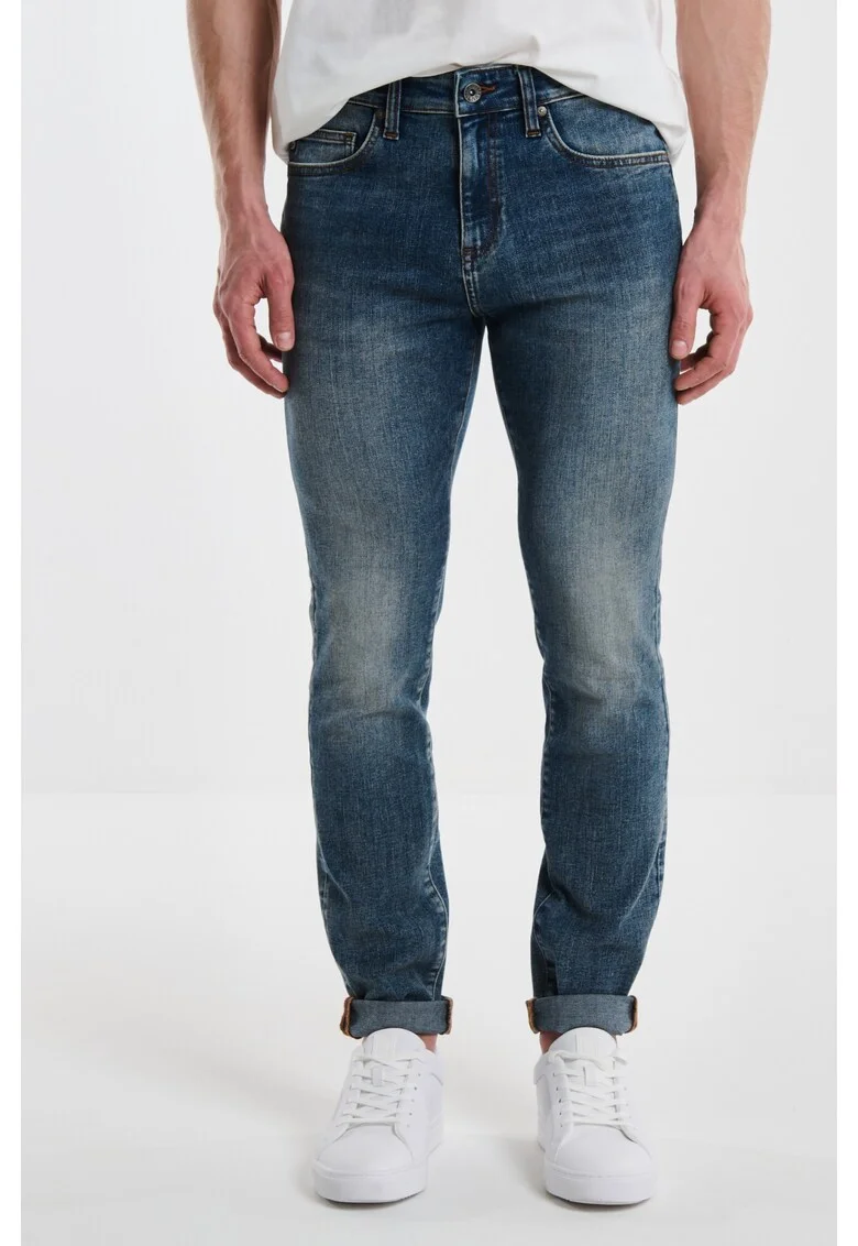 Blugi skinny cu talie inalta Ervad 750