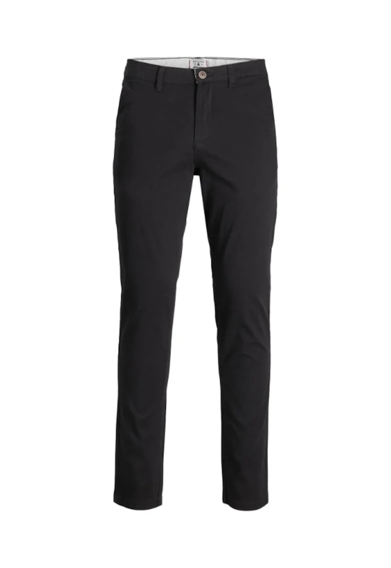 Pantaloni barbati Jack Jones, 12174152, Bumbac, Negru, Negru