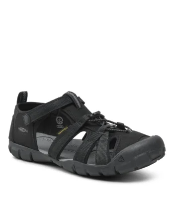 Sandale Unisex,  Textil, Negru,