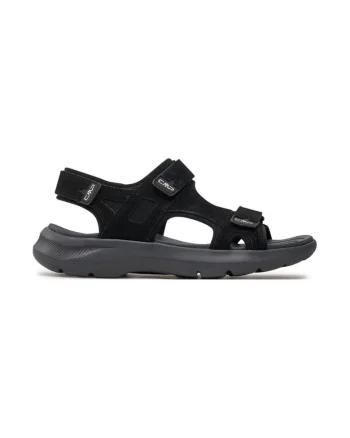 Sandale barbati,  303732, Piele naturala, Negru, Negru