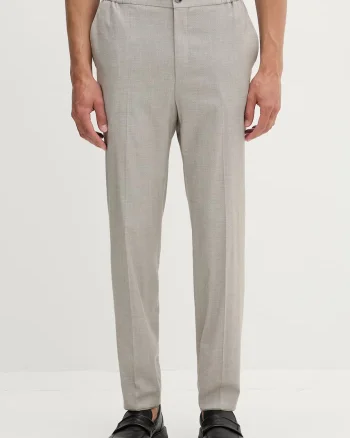 HUGO pantaloni slim fit pentru bărbați, cu amestec de lână Gos233F1X