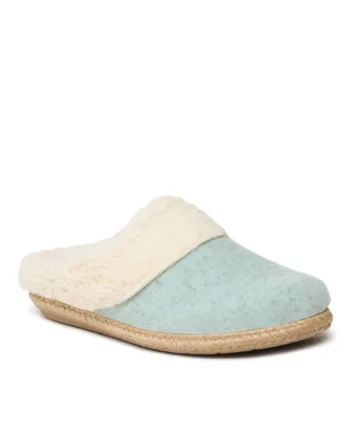 Papuci de casa dama,  Textil, Albastru, Albastru